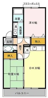 ヒルサイドタウンAB【2階】の間取り