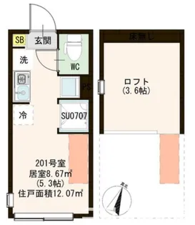CHACHA【2階】の間取り