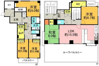ベルハウス元町【6階】の間取り