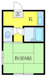 高木荘【2階】の間取り