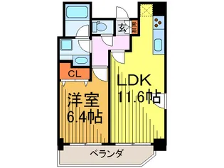 LaSante錦糸町【9階】の間取り