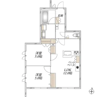 Gurander Sophia II【1階】の間取り