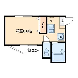 レスペデザ高砂【2階】の間取り