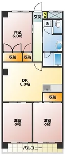 山久マンション塩野【3階】の間取り