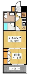 ラグジュアリーアパートメント横浜黄金町【9階】の間取り