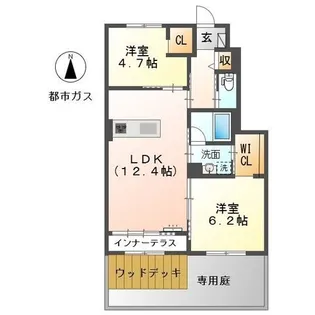 グレイス サカエ【2階】の間取り