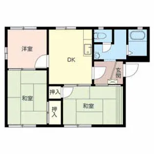 タウニィ中津【2階】の間取り