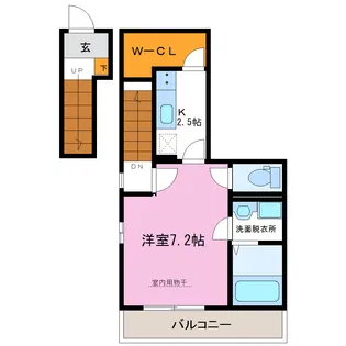 サンパークII【2階】の間取り