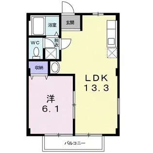 サニープレイス【2階】の間取り