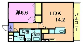 ブレジオくりの木【4階】の間取り