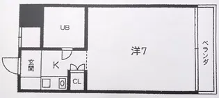 ホワイトパレス長崎【6階】の間取り