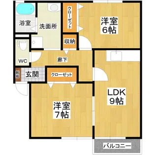 サンフォレスト【2階】の間取り