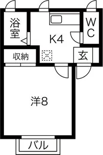 Evergreen Heights【1階】の間取り