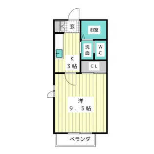 サニーハイツ藤【2階】の間取り