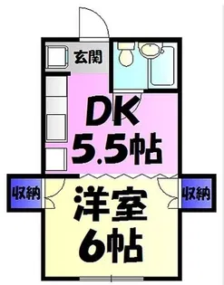 フラワーハイツ【2階】の間取り