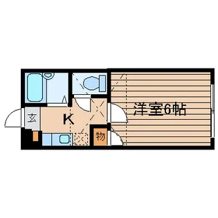 宮城県仙台市宮城野区鶴ケ谷東2【アパート】の間取り