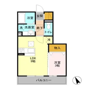 D-ROOM ジュウィール 105【1階】の間取り