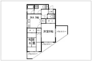 ドミール大里【3階】の間取り