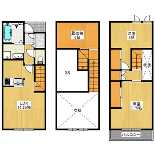 東京都町田市鶴川2【一戸建】の間取り