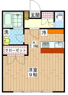 セレーノ奥田【1階】の間取り