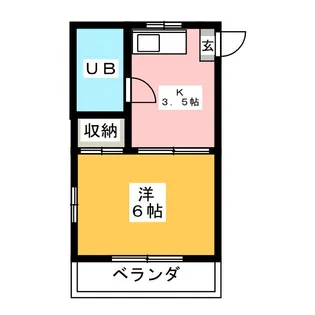 コーポロイヤル【2階】の間取り