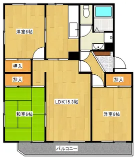 鎌倉レジデンス【2階】の間取り
