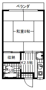メゾンKK 1号棟【1階】の間取り
