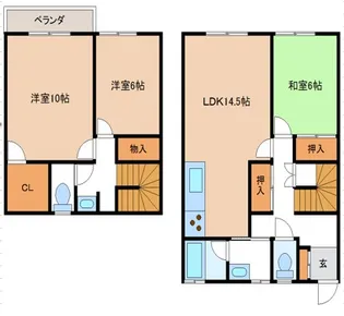 富山県富山市赤田【一戸建】の間取り