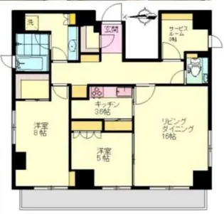 MALULANI南青山【14階】の間取り