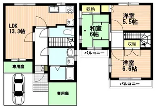 東京都日野市百草【アパート】の間取り
