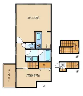 Rフォレスト赤塚【3階】の間取り