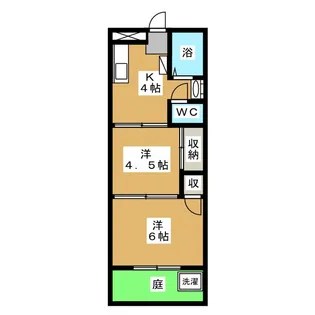 アビタシオン新柏【1階】の間取り