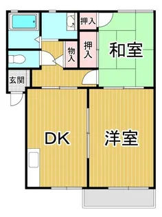 メゾン・エスペレ【1階】の間取り