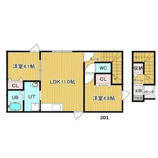 メゾンジャンティIII【2階】の間取り