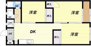 マンション雲雀丘【3階】の間取り