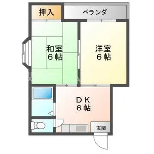 秀和第2ハイツ【4階】の間取り
