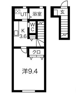 1Kの間取り画像