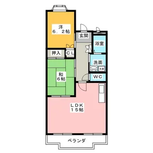 アイレック滝の水【1階】の間取り