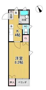 ミルキーウェイ【2階】の間取り