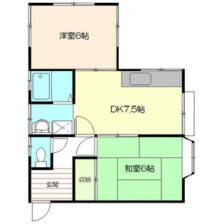 第四煤ケ谷ハイツ【1階】の間取り