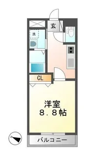 ソレアード田園【2階】の間取り