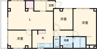 ラ・コンフォート天神【3階】の間取り