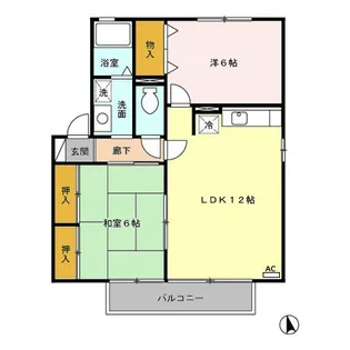 コーポベルーガ A【1階】の間取り