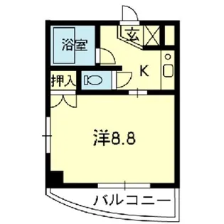 1Kの間取り画像