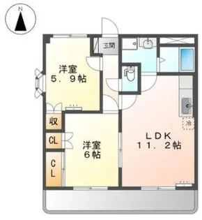 コンフォールパレス【3階】の間取り