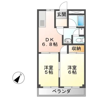 プロニティコーポ【2階】の間取り