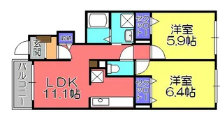アンシャンテ【1階】の間取り