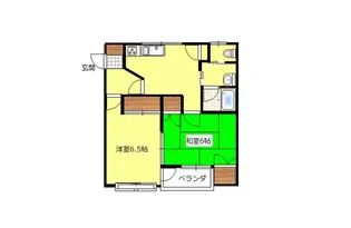 ツインパルコA【1階】の間取り