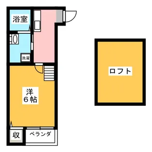 アモーレ笠取【1階】の間取り