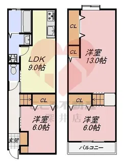 大阪府大阪市天王寺区細工谷2【一戸建】の間取り